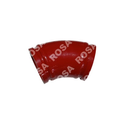 Угол бетоновода DN125*R275*45 двухслойный (повышенной прочности)