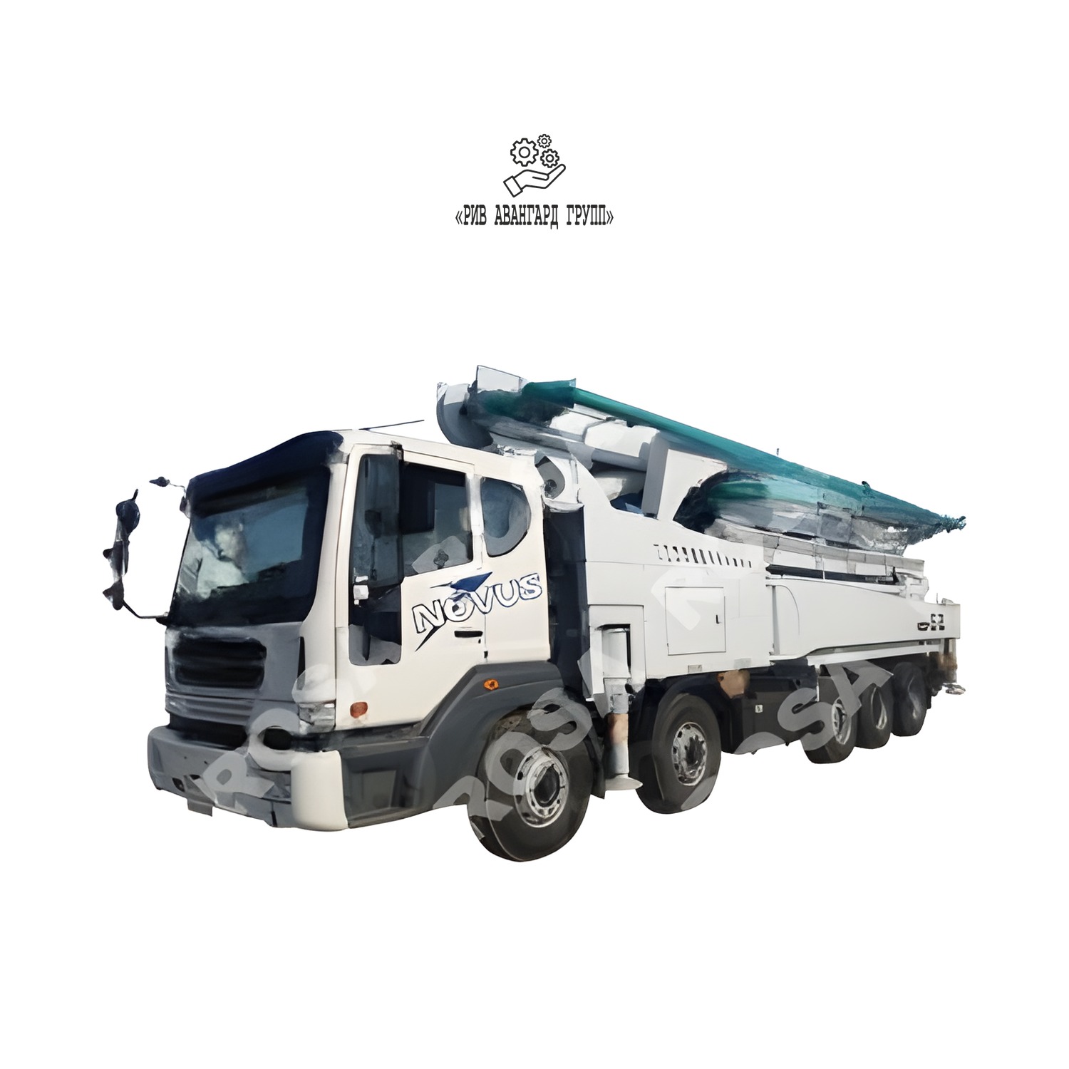 Автобетононасос KCP 52ZX6170 на шасси DAEWOO NOVUS CT9C8 8x4 (+ ось)