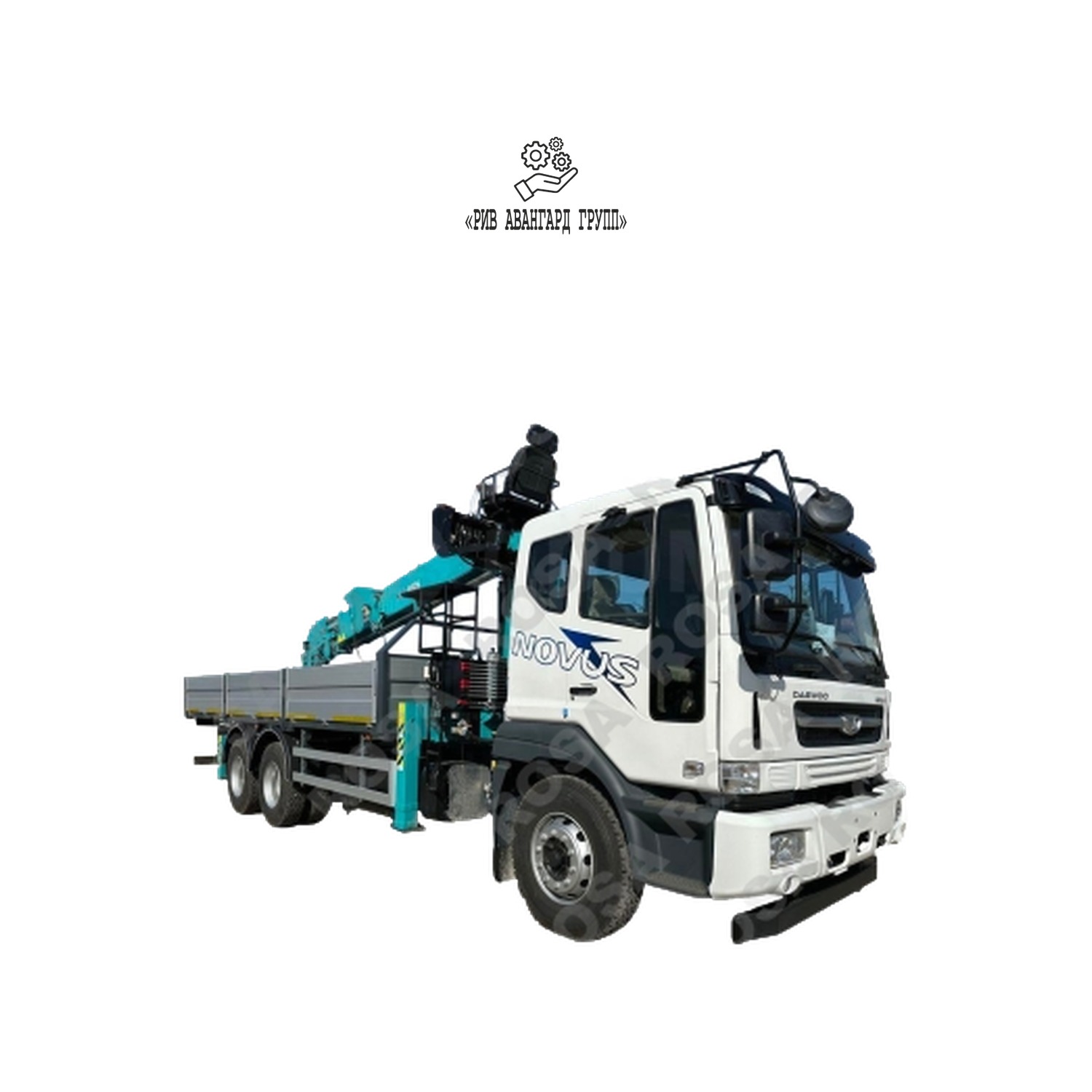 Бортовой с КМУ на шасси DAEWOO NOVUS CL8P7 6x4 - Hyundai Everdigm 8026A