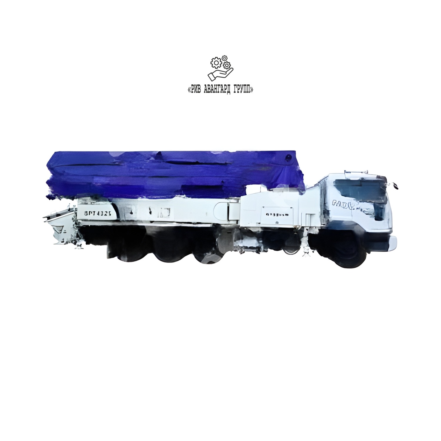Автобетононасос STEELUS SPT41RZ5 на шасси DAEWOO NOVUS CP8С3 8x4
