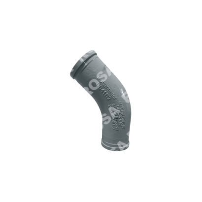 Угол бетоновода (колено) для PM DN125*R530*45 536862 (двухслойный)