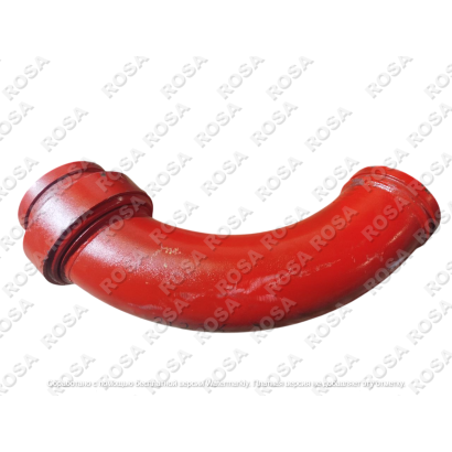 Угол бетоновода (колено, поворот) DN125*R350*90 (для мех. стрелы HG-18) (Р)