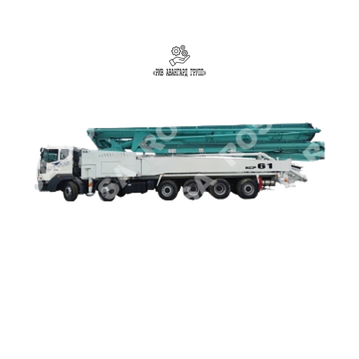Автобетононасос на шасси DAEWOO NOVUS CT9C8 10x4 KCP 61ZX6170