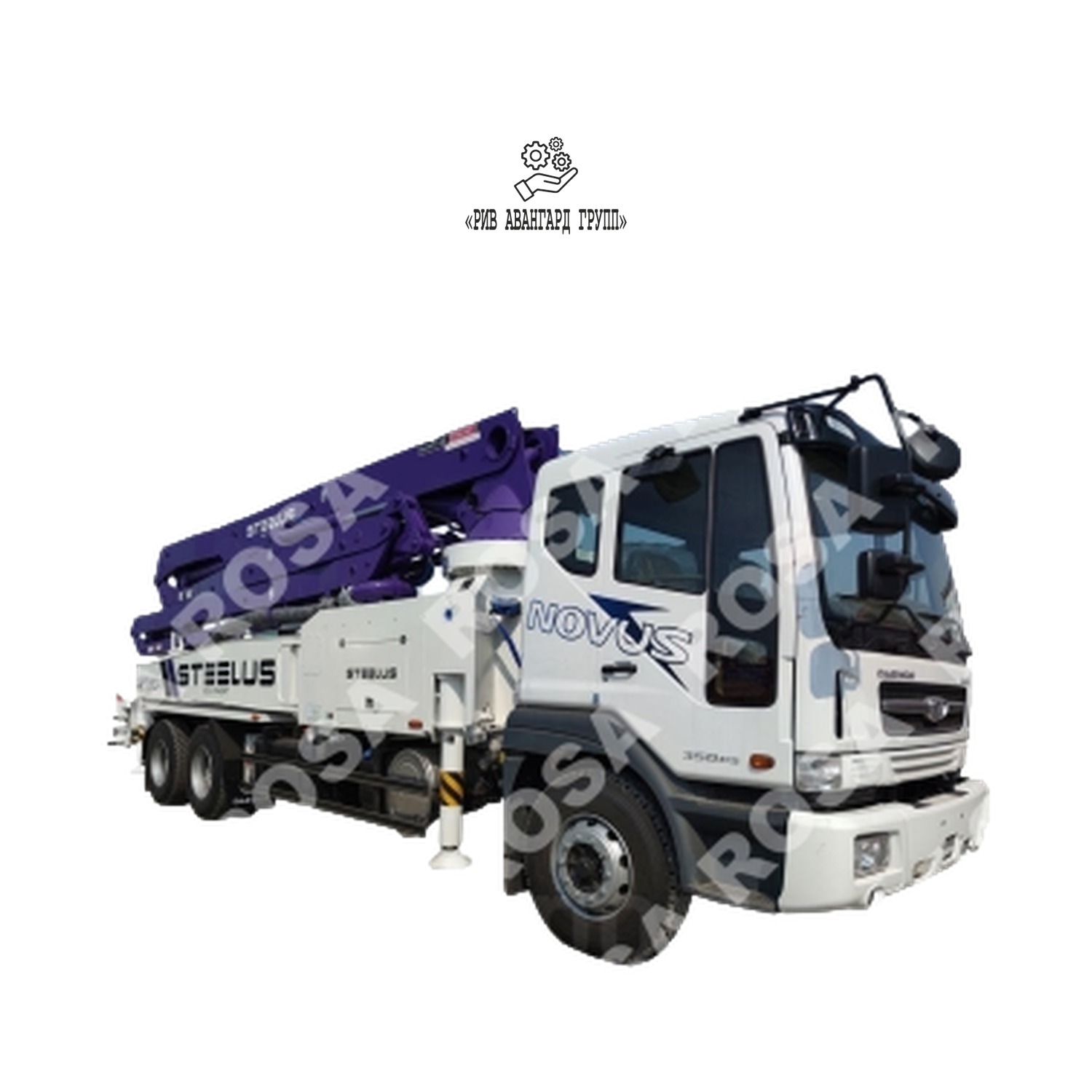 Автобетононасос STEELUS SPT37ZR5 на шасси DAEWOO 6x4 (Омск)