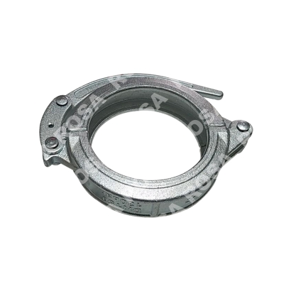 Хомут бетоновода PM / KCP / JJ / EVER DN150 (168 мм) рычажный SK22 (ширина фланца 22 мм)