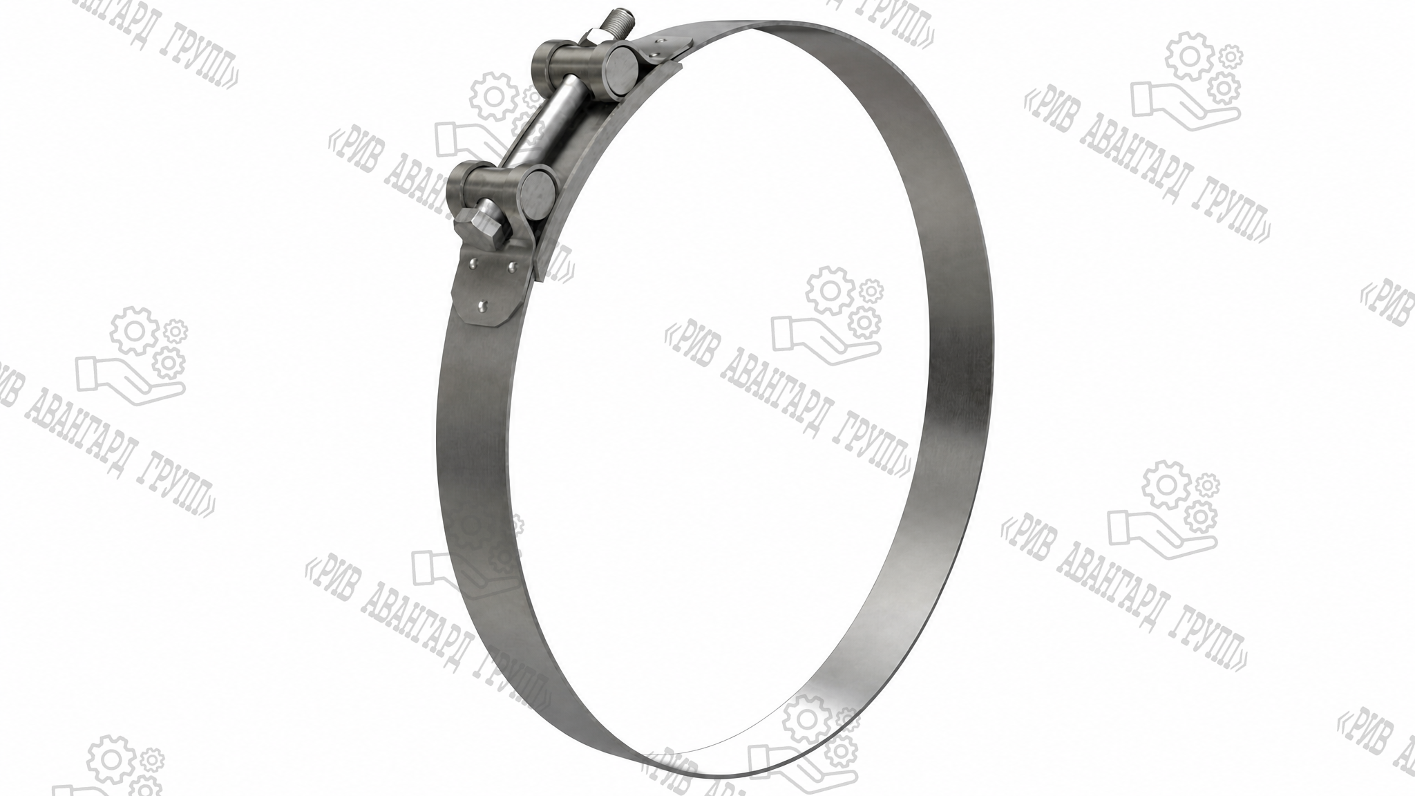 Хомут силовой шарнирный 112-121 25 мм OEM Clamps W1 AI-137