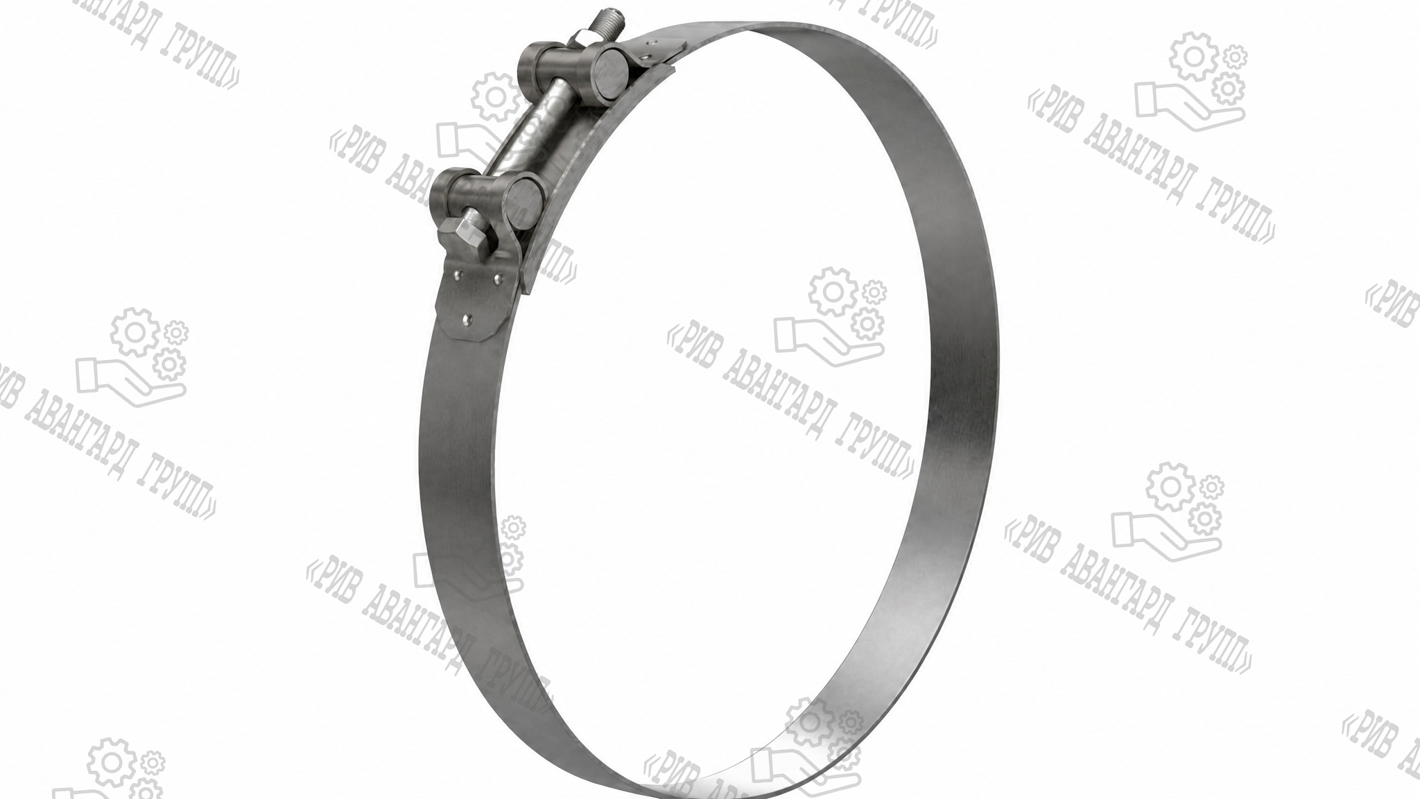 Хомут силовой шарнирный 418-431 28 мм OEM Clamps W1 AI-164