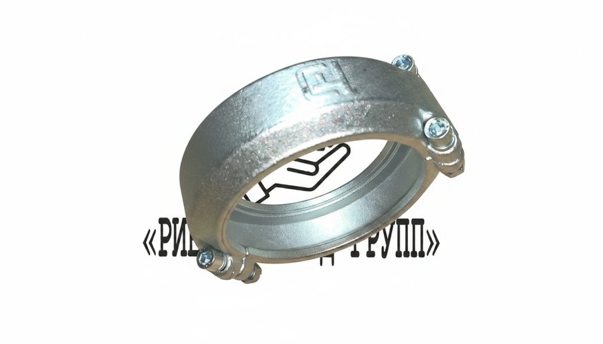 Хомут бетоновода DN125 (148 мм) четыре болта