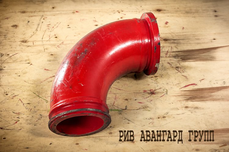 Второе колено DN150 PM (ZX-ZX) усиленное (абразивостойкий внутренний слой)